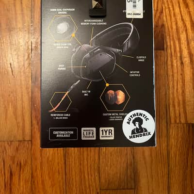 V-Moda XFBT2-PLH Crossfade 2 "Peace, Love & Happiness" Jimi Hendrix Signature Wireless Headphones 2021 - Black image 5