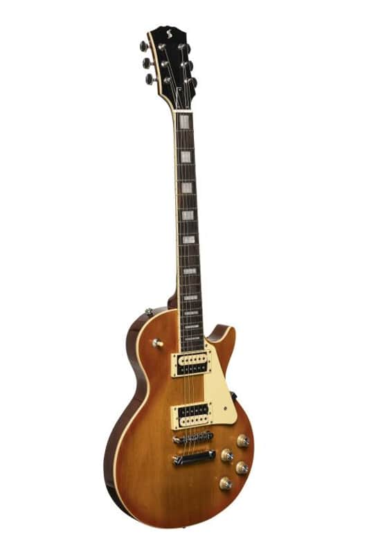 SEL-STD VSB Standard Series, electric guitar with solid Mahogany body archtop Stagg image 1