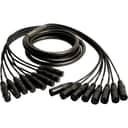 Mogami Gold 8 XLR-XLR-05 Audio Snake Cable, 8 Channel Fan-Out, XLR-Female to XLR-Male, Gold Contacts, Straight Connectors, 5 Foot