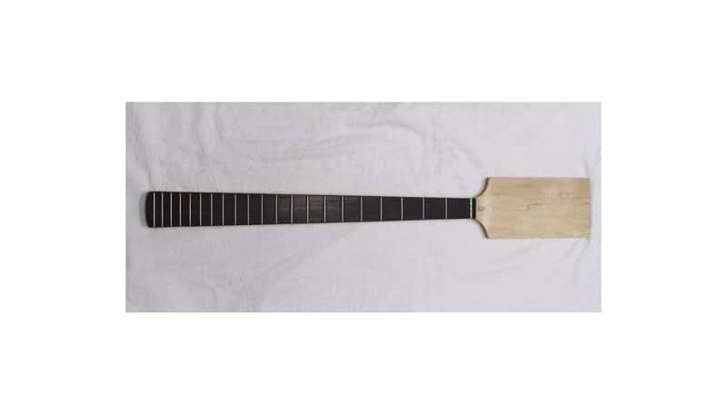 EDEN 32" Short Scale Fretless Paddle Maple/Rosewood Bass Neck with lines image 1