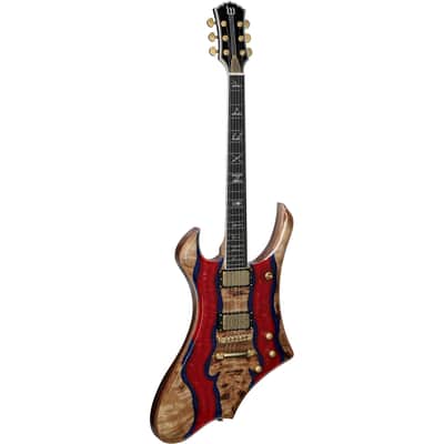 Wylde Audio Goregehn Electric Guitar, Blood River Burl image 6