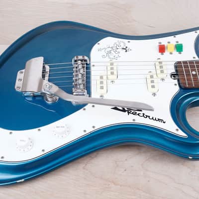 Teisco Spectrum SP-62 MIJ Kawai Reissue 1999 Metallic Blue Japan w/ Bag image 5