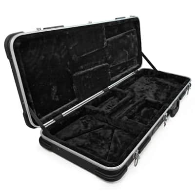 Deluxe ABS Rectangular Electric Bass Guitar Case | Lightweight, Reinforced, Plush Interior image 2