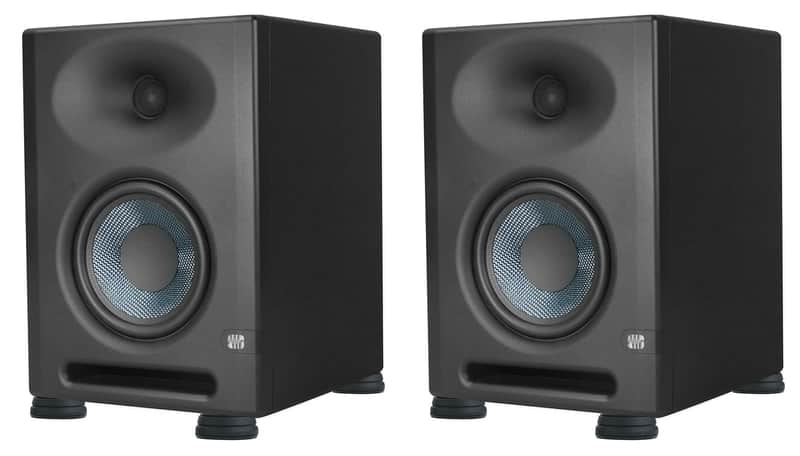 2) Presonus Eris E5 XT 5.25" Powered Studio Monitor Speakers+Isolation Feet Pads image 1