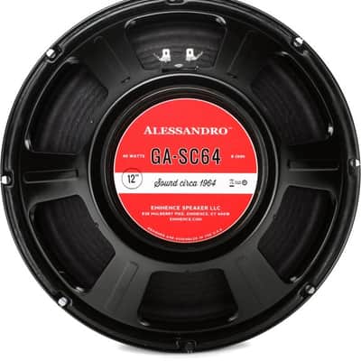 Eminence GA-SC64 Alesandro Signature 12-inch Replacement Guitar Amp Speaker - 8 ohm image 2
