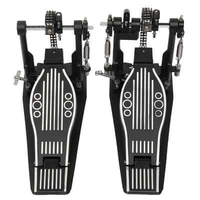 Cxxss Wool Felt Hammer Double Drum Pedal Professional Double Bass Drum Pedal Black image 5