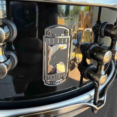 ~PROTOTYPE!~ Mapex Jeff Hamilton Signature 6x14 Mahogany 'Maximus' Snare Drum in Gloss Black Lacquer with Brushed Black Nickel Hardware (Split Lug Design) image 2
