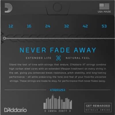 D'Addario XTABR1253 XT 80/20 Bronze Light Acoustic Strings .012-.053 image 2