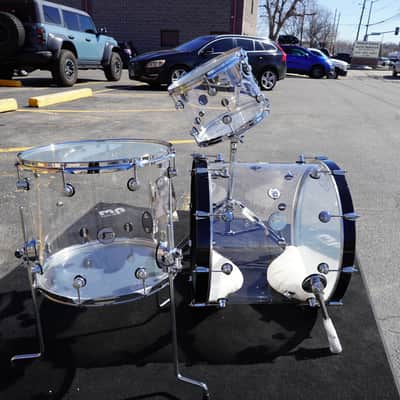 DW Design Series - 3pc Clear Acrylic Shell Pack | 12", 16", 22" image 7