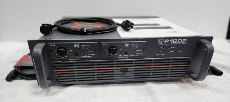 Electro Voice P1202 Power Amplifier + 2 x M115 Module In good condition Made in Germany image 1