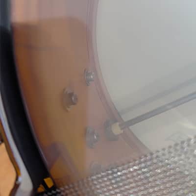 Superstar Mastercraft Artwood  5"x14" Snare Drum with Kingbeat parallel Strainer and rerings shell image 8