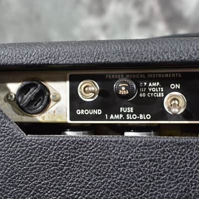 Fender Princeton Reverb Combo Vintage 1967 Blackface Freshly Serviced w FAST Same Day Shipping image 3