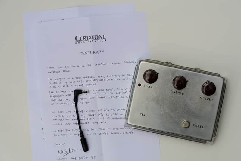 Ceriatone Centura Professional Overdrive guts in a 1:1 Klon | Reverb