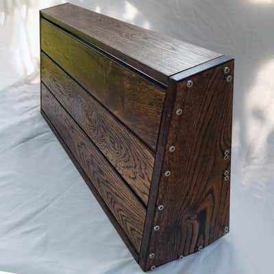 7U / 126hp Eurorack case EVA • Rails + M3 nuts / Dark oak / Unpowered image 10