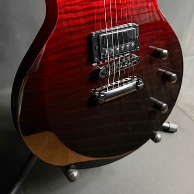 Schecter Solo-II Standard Electric Guitar Flamed Blood Burst Finish image 3