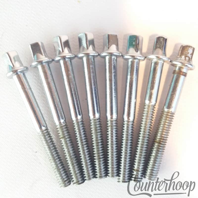*Pearl 8x Tension T-Rods Metric 1 15/16"Tom/Snare Drum Chrome Vintage 60s Japan image 1