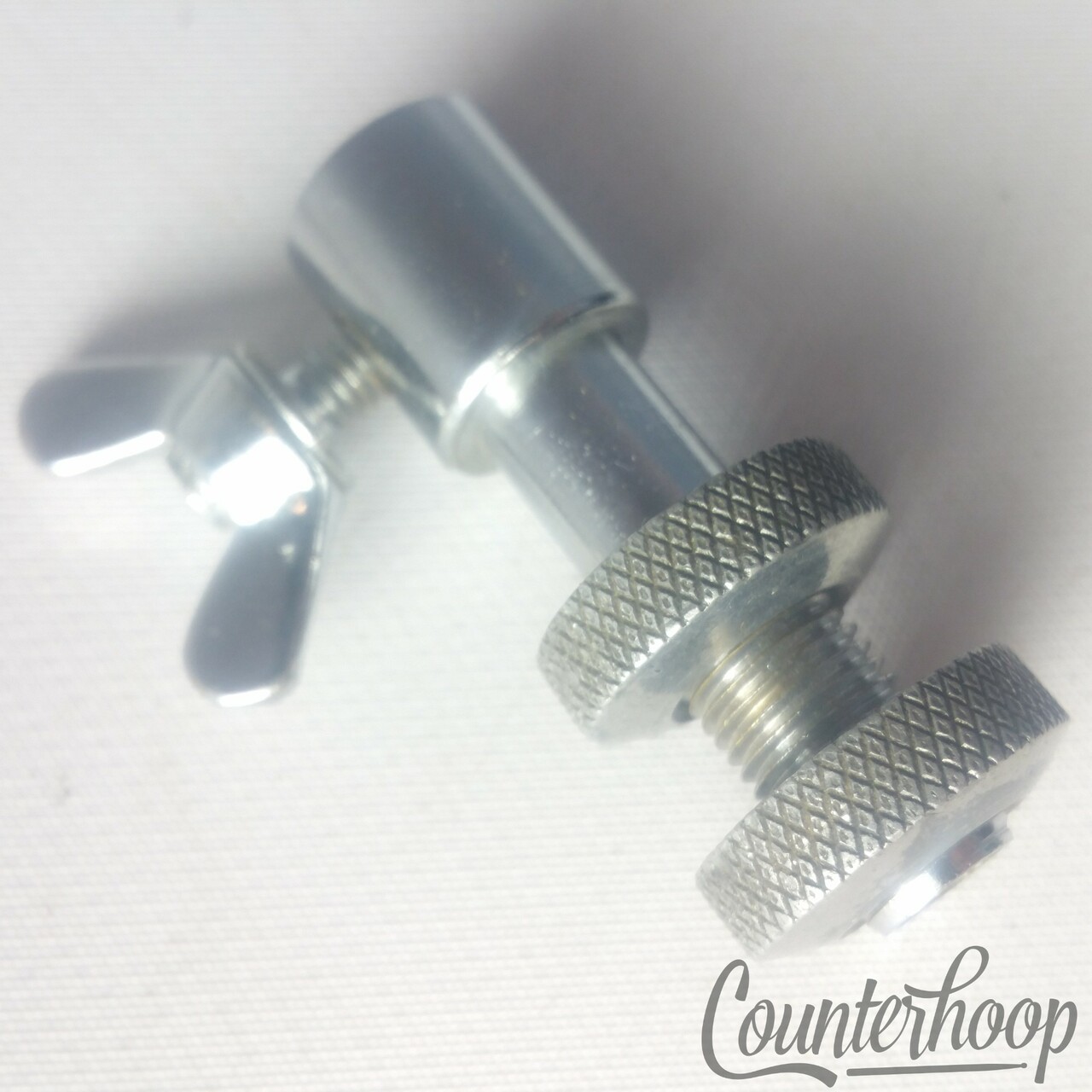 MIJ Clutch Hi-Hat Cymbal Stand Vintage 60s-70s Chrome Plating Mount Part Japan — main photograph