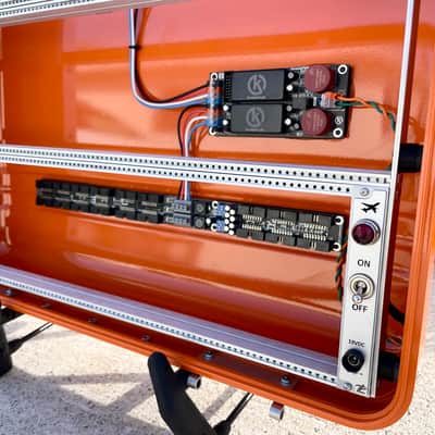 BPNYC ZERO Halliburton Eurorack Modular Travel Case 9U 96hp "ORANGE" image 4