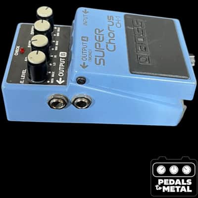 Boss CH-1 Super Chorus (Dark Gray Label) 2001 - Present - Blue - X16637 image 4