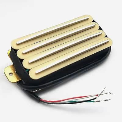 Ivory High Output Guitar Ceramic Dual Rail Humbucker Pickup image 2