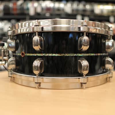 Pre-Owned Tama Limited Edition Starclassic Bubinga Exotix 6x14" (1 of 50) Snare Drum - Midnight Storm Sapele image 6