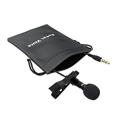 Lavalier Lapel Microphone Clip-on Omnidirectional Condenser Mic for Apple iPhone image 5