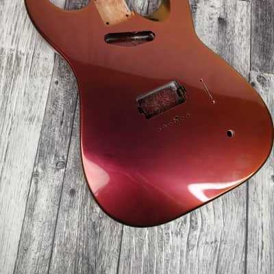 Havok Hard Tail Chameleon Nebula  2pc Mahogany Guitar S type, HS config Custom Guitar Body. 80' style image 2