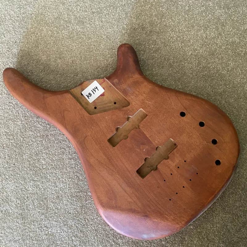 5 String Bass Mahogany Wood Body image 1