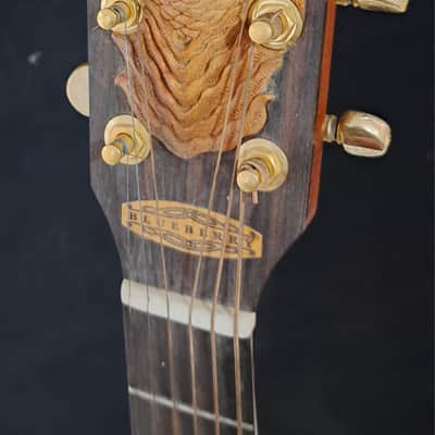 Blueberry LEFT HANDED Acoustic Guitar Grand Concert Mermaid Motif - NEW IN STOCK image 5