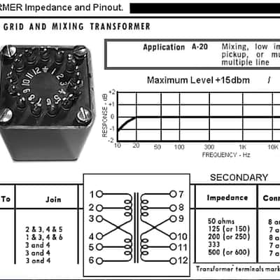 UTC A-20 NOS Matching Transformer 1950s image 5