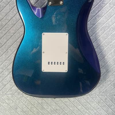 Firefly FF-ST Classic Chameleon Blue/Green HSS SOLD OUT! In USA Setup and Fret Polish image 10