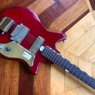 Vintage Crown Electric Guitar Made in Japan w/ Vintage Case image 10