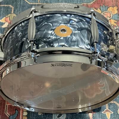 Slingerland Radio King 5.5" x 14" Solid Maple Snare - Black Diamond Pearl image 4