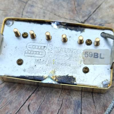 Seymour Duncan 59 SH-1B Bridge Pickup Aged Gold 1980s image 6