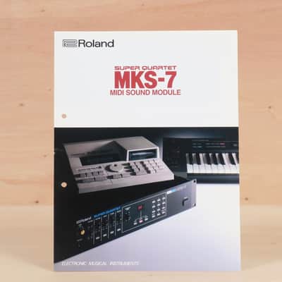 Roland MKS-7 Super Quartet Synthesizer original brochure