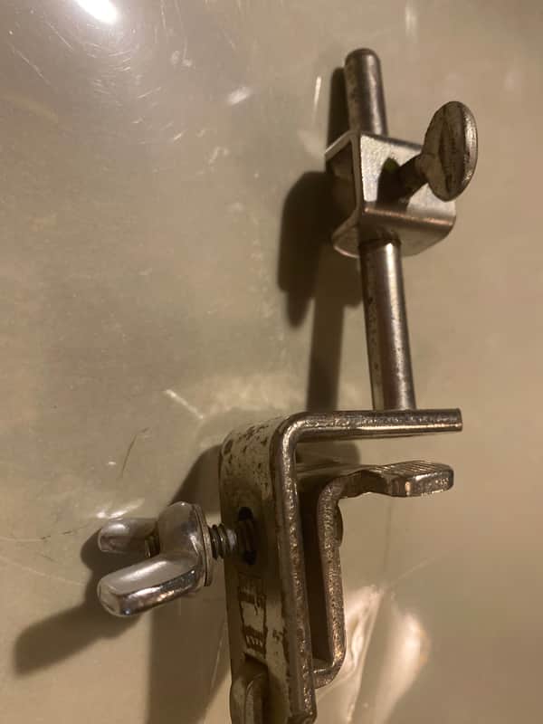 WFL Cowbell Mount 1950s - Nickel image 1