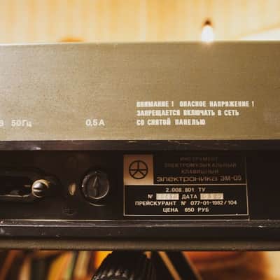 Elektronika EM 05 string-piano analog synth Synthesizer vintage USSR soviet image 5