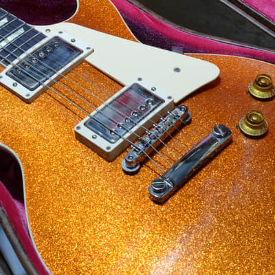 Gibson Custom Shop Dealer Select Murphy Lab '57 Les Paul Orange Sparkle Ultra Light Aged 2024' image 2