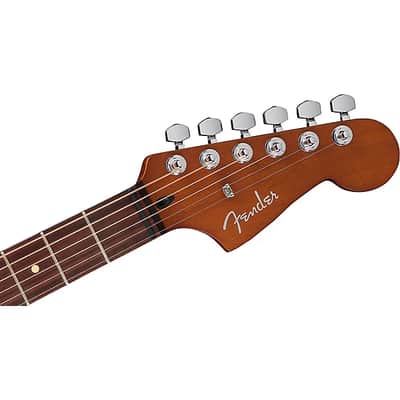 Fender Acoustasonic Standard Jazzmaster Electric Guitar. Honey Burst image 6
