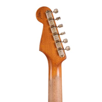Fender Custom Shop 1962 Stratocaster Ultimate Relic Faded Coral Pink Masterbuilt Andy Hicks image 15