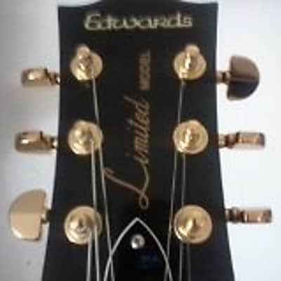 Edwards Jimmy Page Distressed Les Paul Quilted Tobacco Sunburst Finish Right Handed Model image 2