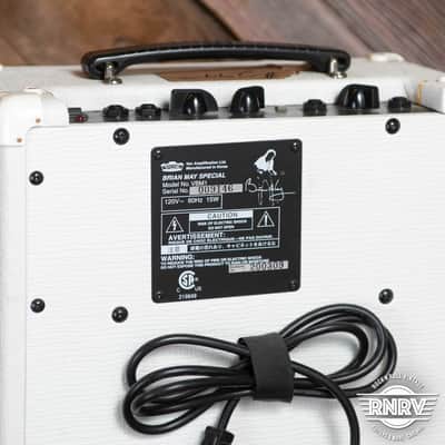 Vox VBM1 Brian May Special Recording Amp 10-Watt 1x6.5" Guitar Combo 2003 - 2005 - White with Brown Diamond Cloth image 3
