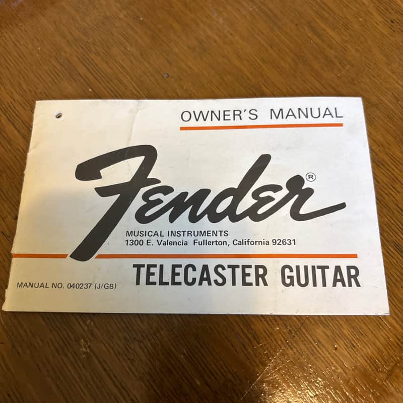 Fender Telecaster 1972 - Paper image 1