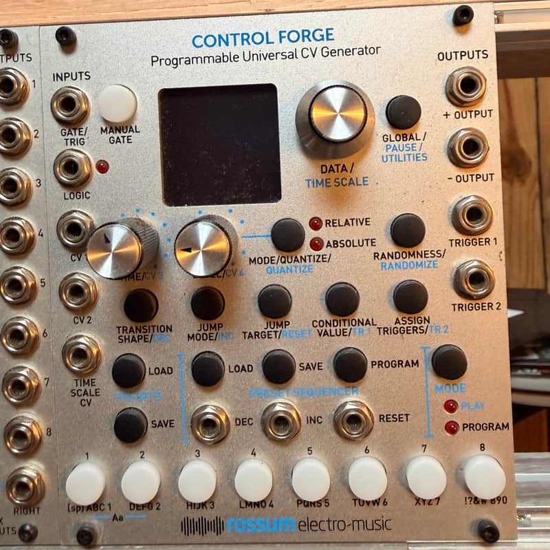Rossum Electro-Music Control Forge Programmable CV Generator Eurorack Module 2016 - 2021 - Silver Bild 1