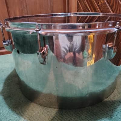 Ludwig Stainless Steel 18"(Diameter)x10"(Depth) Tom 1970's - Stainless Steel image 6