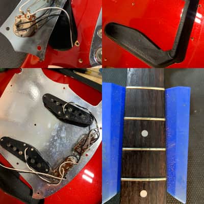 Fender MG-69 Mustang Reissue MIJ 2010 Candy Apple Red w/ Matching Headstock Japan w/ Bag image 25