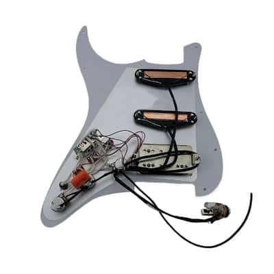 Red Pickups HSS Guitar Strat Style Prewired Loaded Pickguard image 5