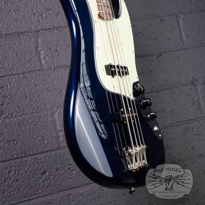 Tokai AJB114 MIJ Jazz Bass Gunmetal Blue Metallic Matching Headstock Made in Japan image 11