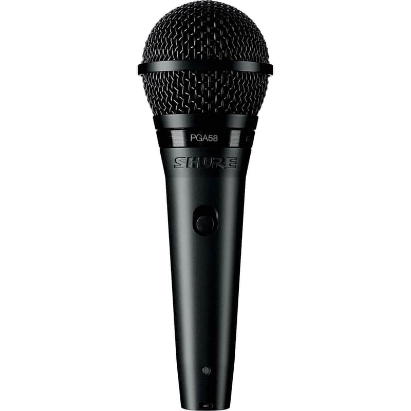 Shure PGA58-XLR Cardioid Dynamic Vocal Microphone with 15ft. XLR-XLR Cable image 1
