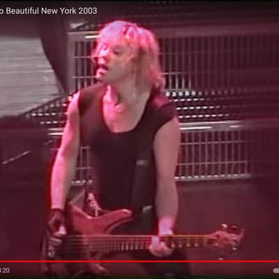 Rick Savage's, Def Leppard Washburn Bubinga 5-String Bass Guitar (RS #5020) Authenticated! image 2